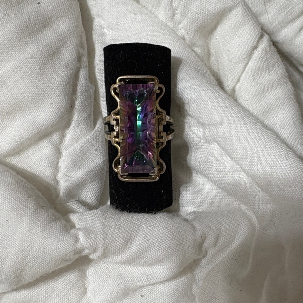 COPY - COPY - Mystic topaz sterling ring - Picture 3 of 10